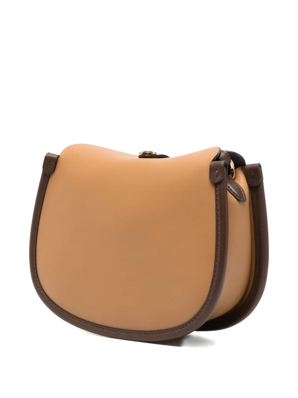 ETRO Buckle leren crossbodytas Bruin