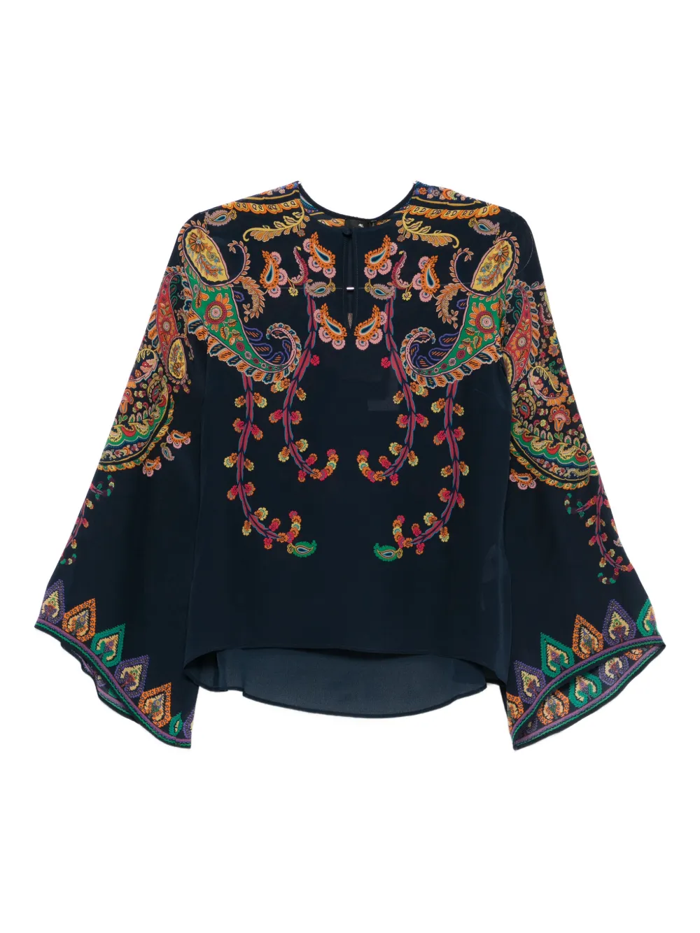 Etro Paisley Blouse In Black