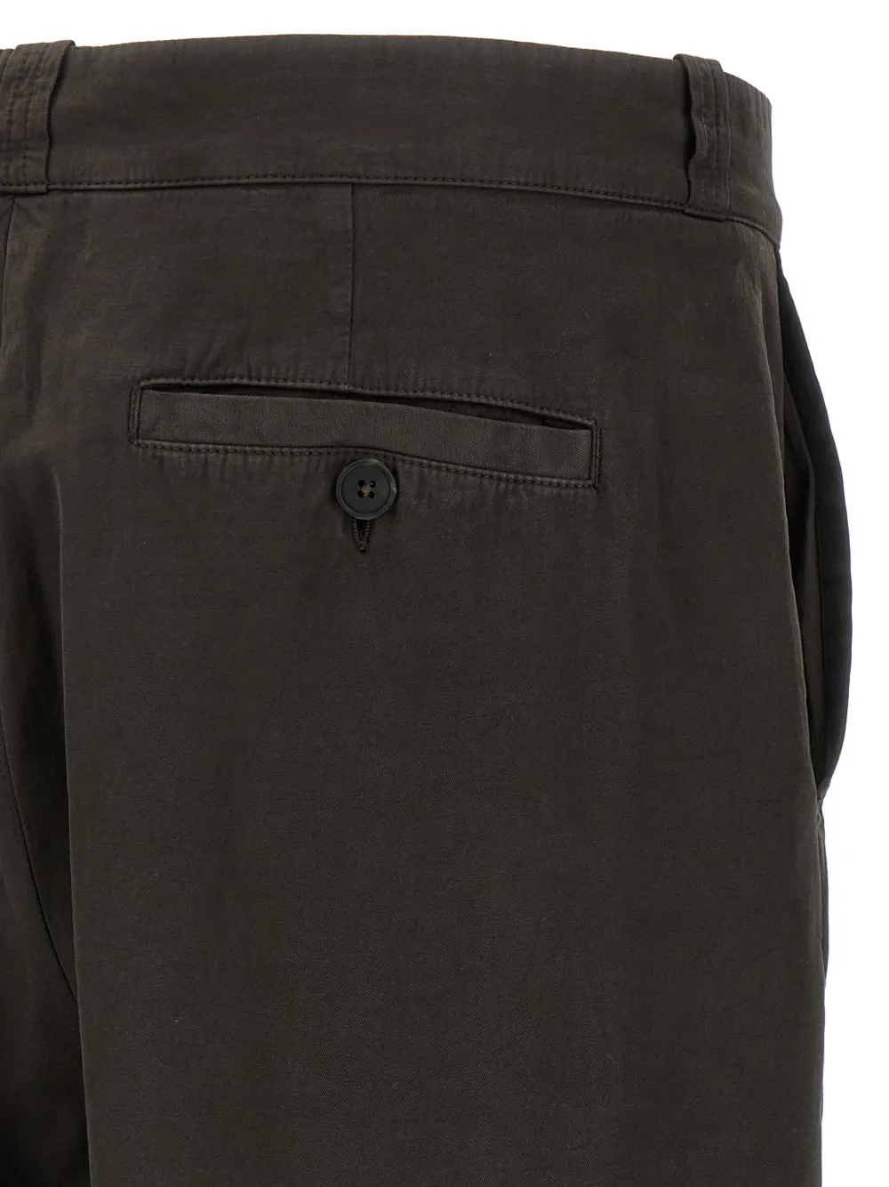 The Row Straight Leg Trousers With Pleats And Pockets In Brown