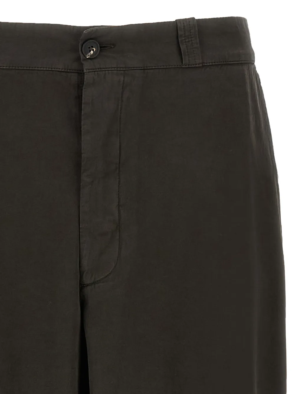 The Row Straight Leg Trousers With Pleats And Pockets In Brown