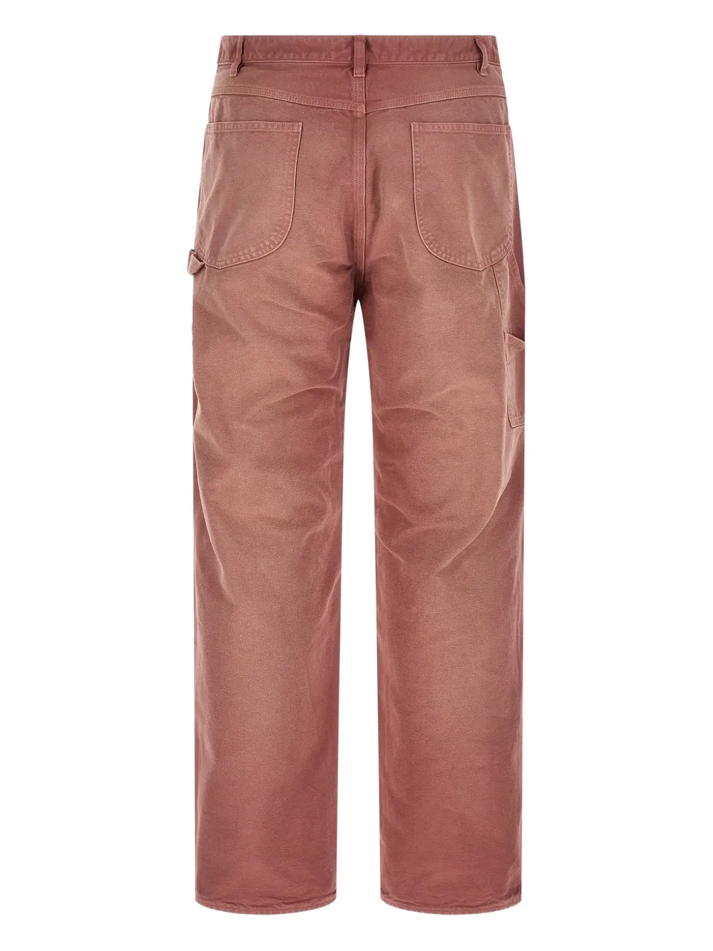 Auralee garment-dyed workwear trousers - Rood