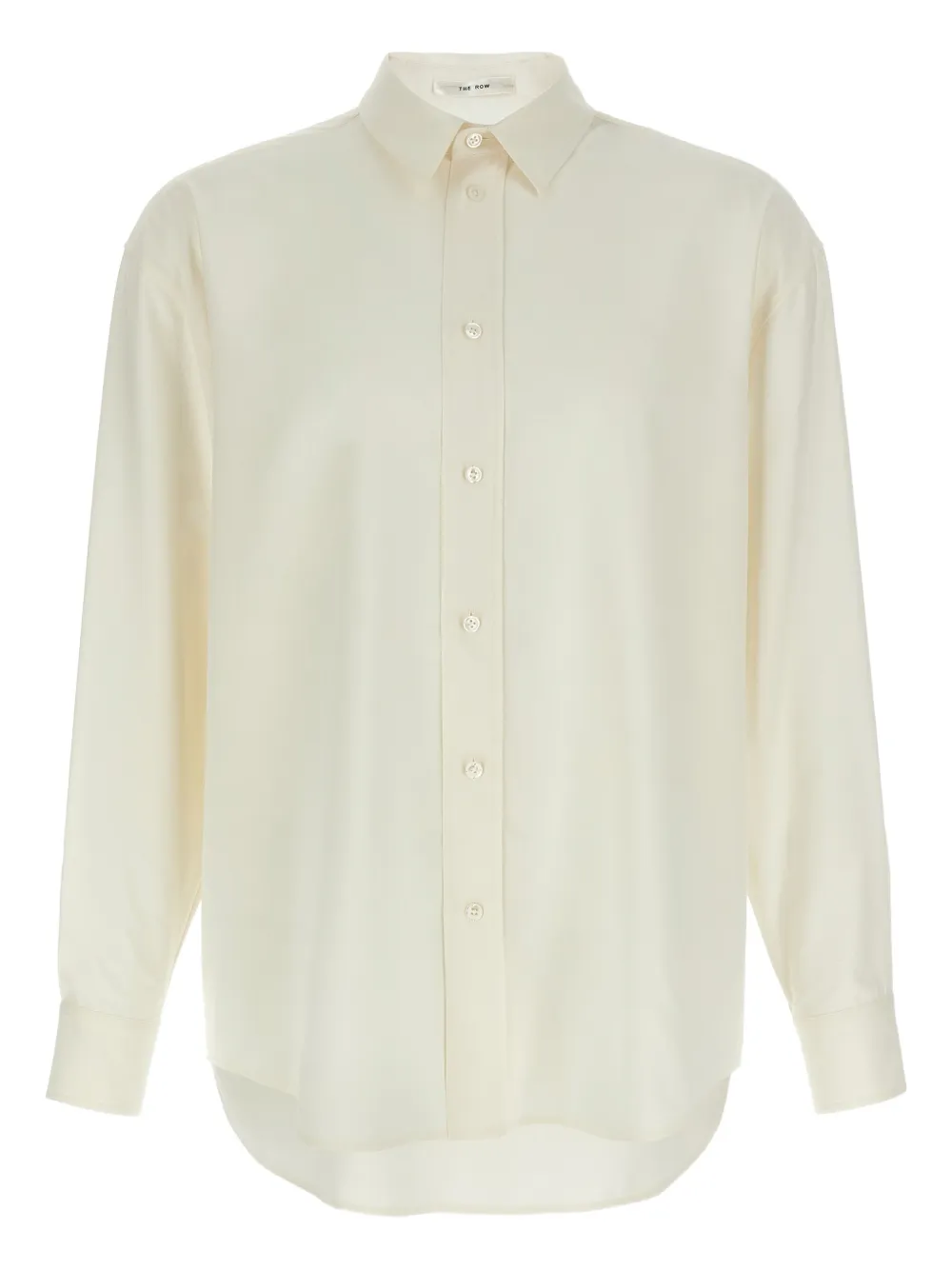 The Row Granada buttoned silk shirt | White | Image 1