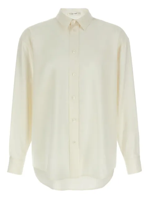 The Row Granada buttoned silk shirt