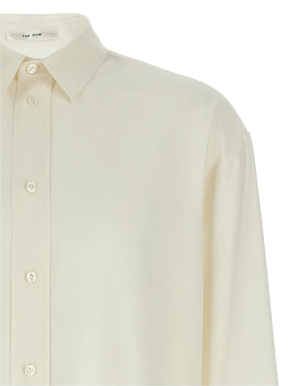  The Row Granada Buttoned Silk Shirt - White 