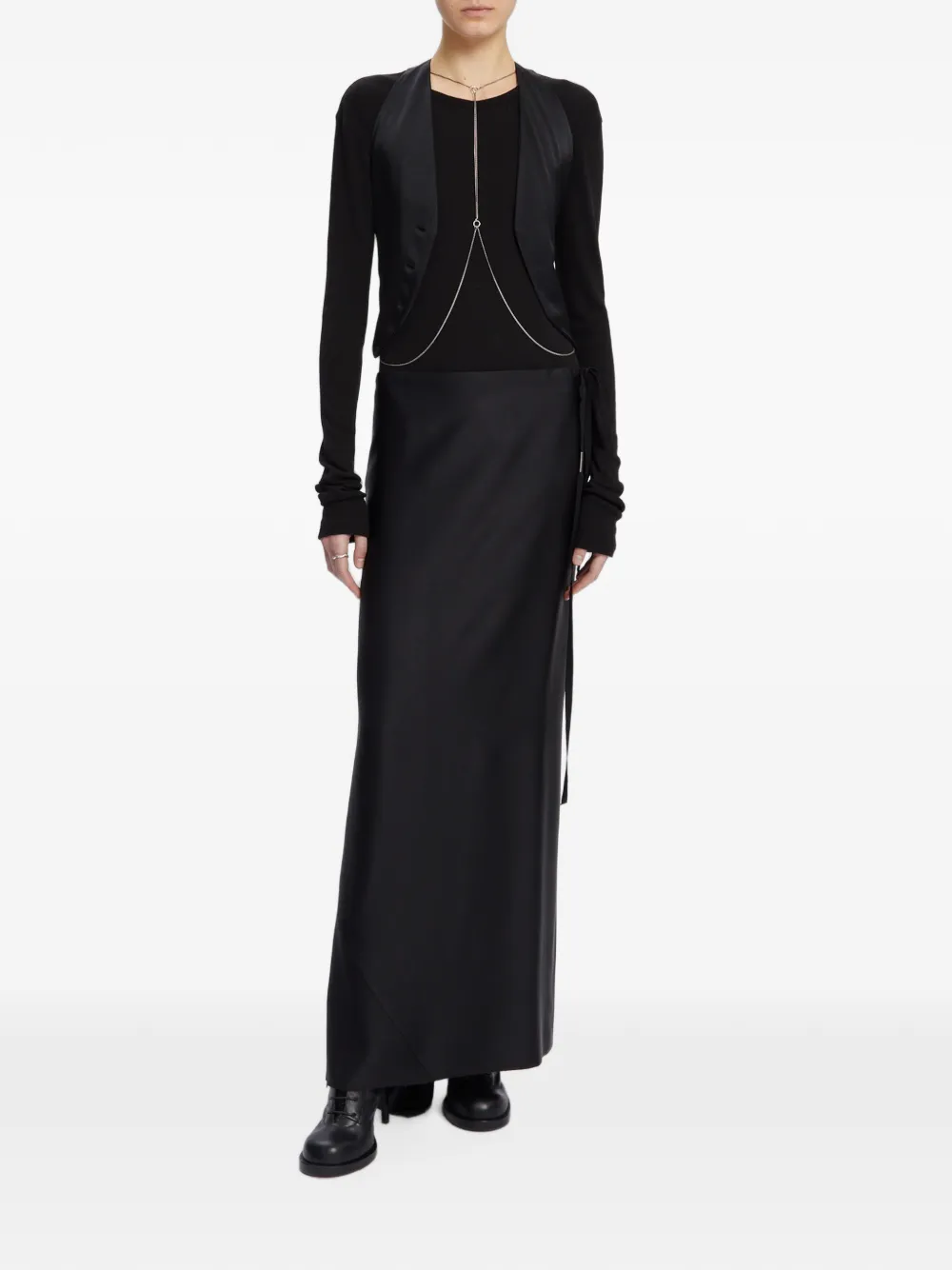 Ann Demeulemeester Eveline maxi-rok Zwart