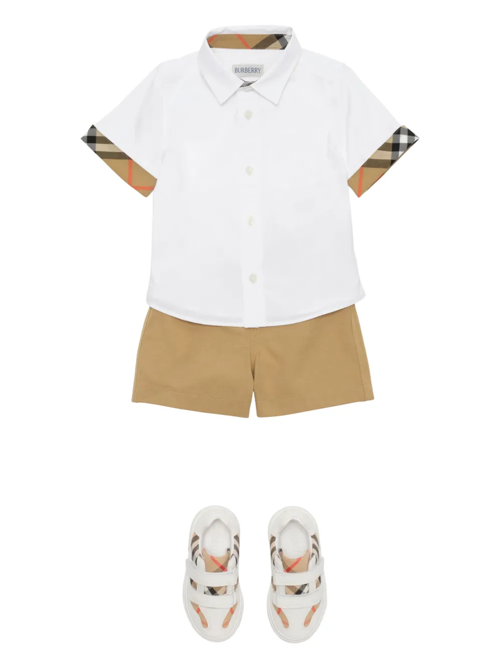 Burberry Kids camisa de algodón | blanco | Image 1
