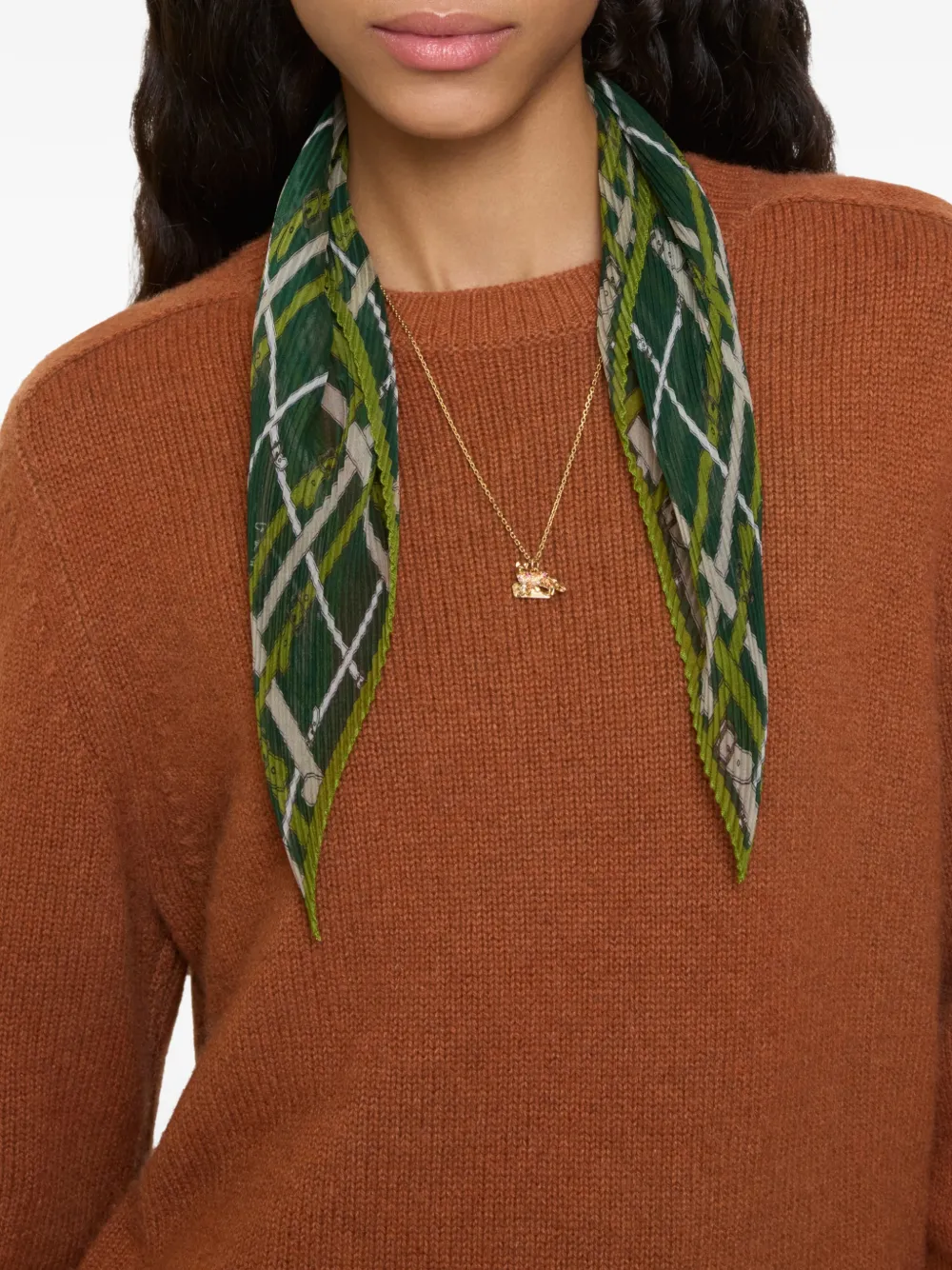 Burberry Sciarpa a quadri - Verde