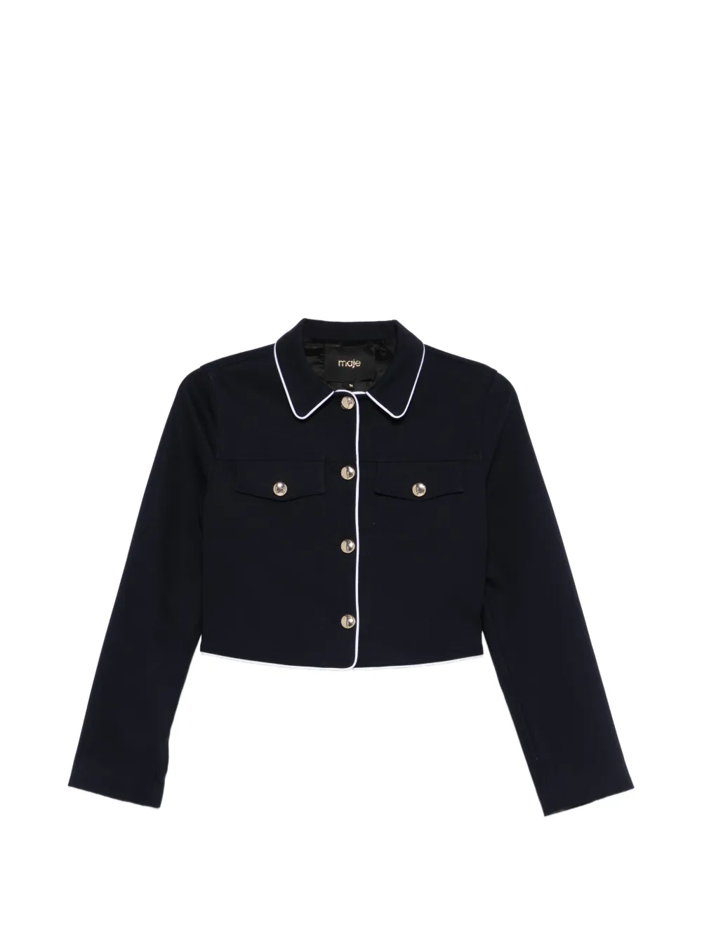 Maje Vussa button piped jacket - Blu