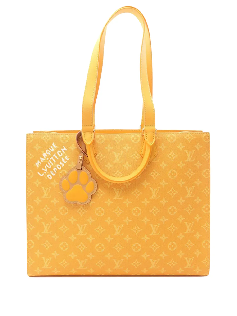 Louis Vuitton Pre-Owned 2021-2025 Monogram Sac Plat 24H tote bag - Giallo