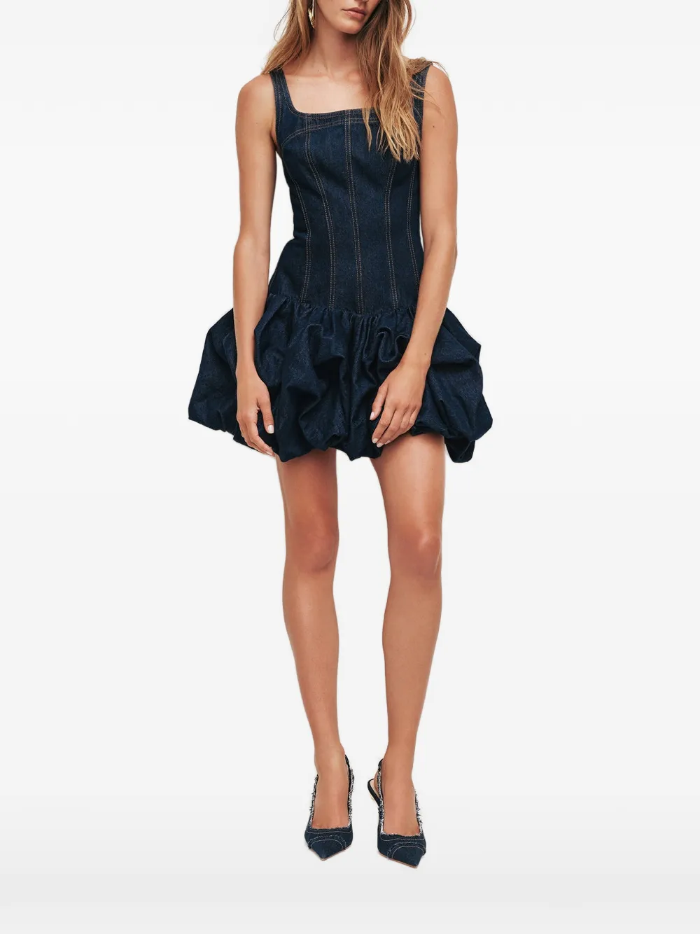 Aje Briar Mini Dress In Blue