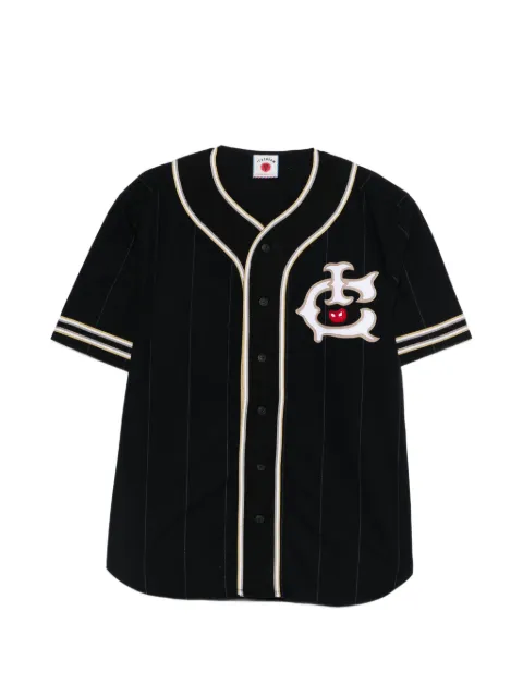 ICECREAM IC Baseball jersey appliqué striped shirt