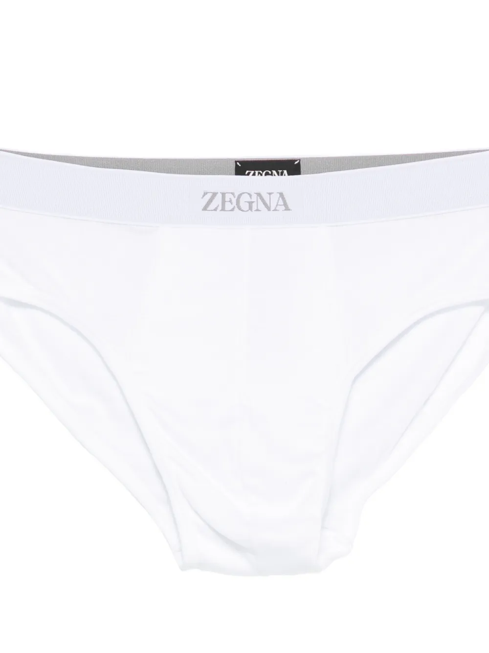 Zegna Slip met logoband Wit