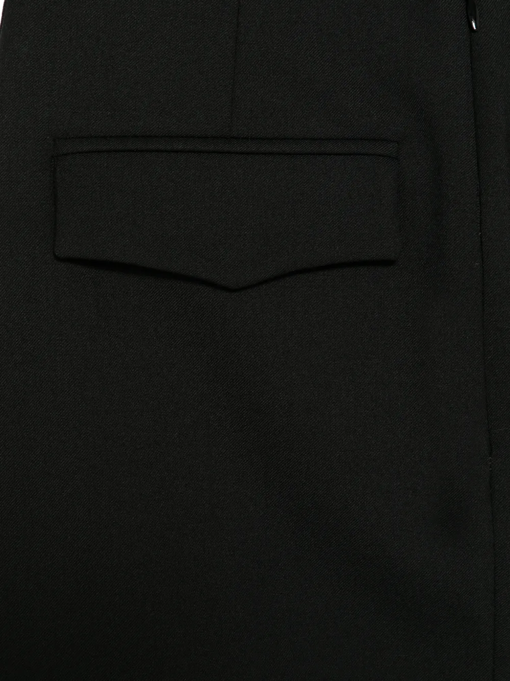 The Latest Asymmetric-hem Midi Skirt In Black