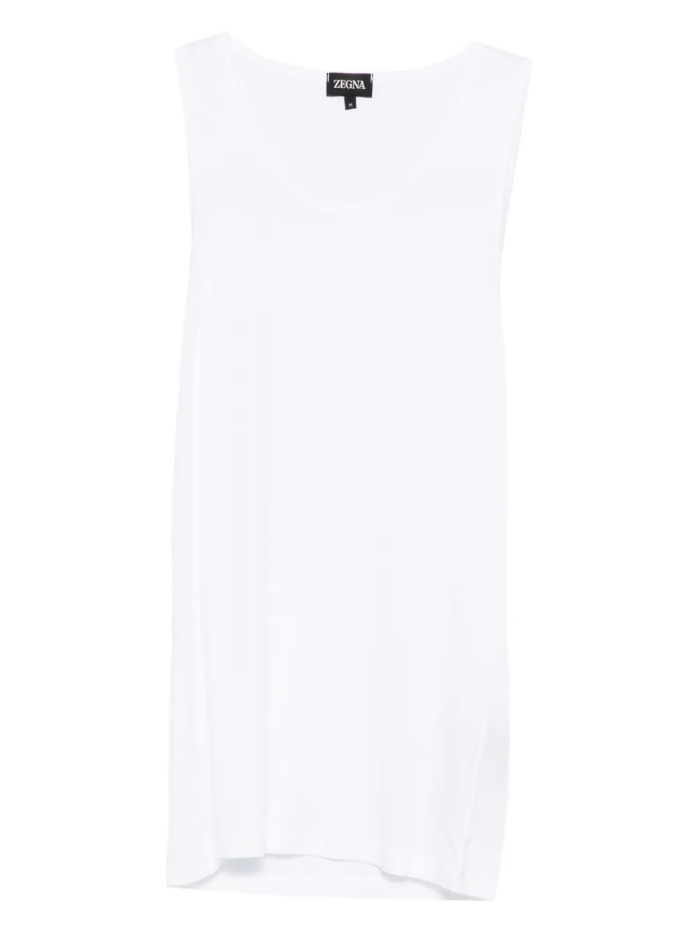 Zegna top de canalé | blanco | Image 1