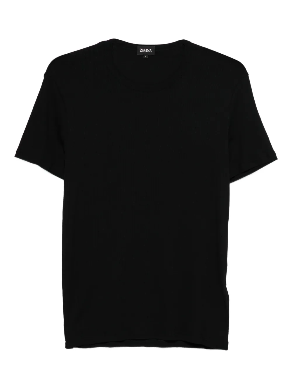 Zegna camiseta de canalé | negro | Image 1