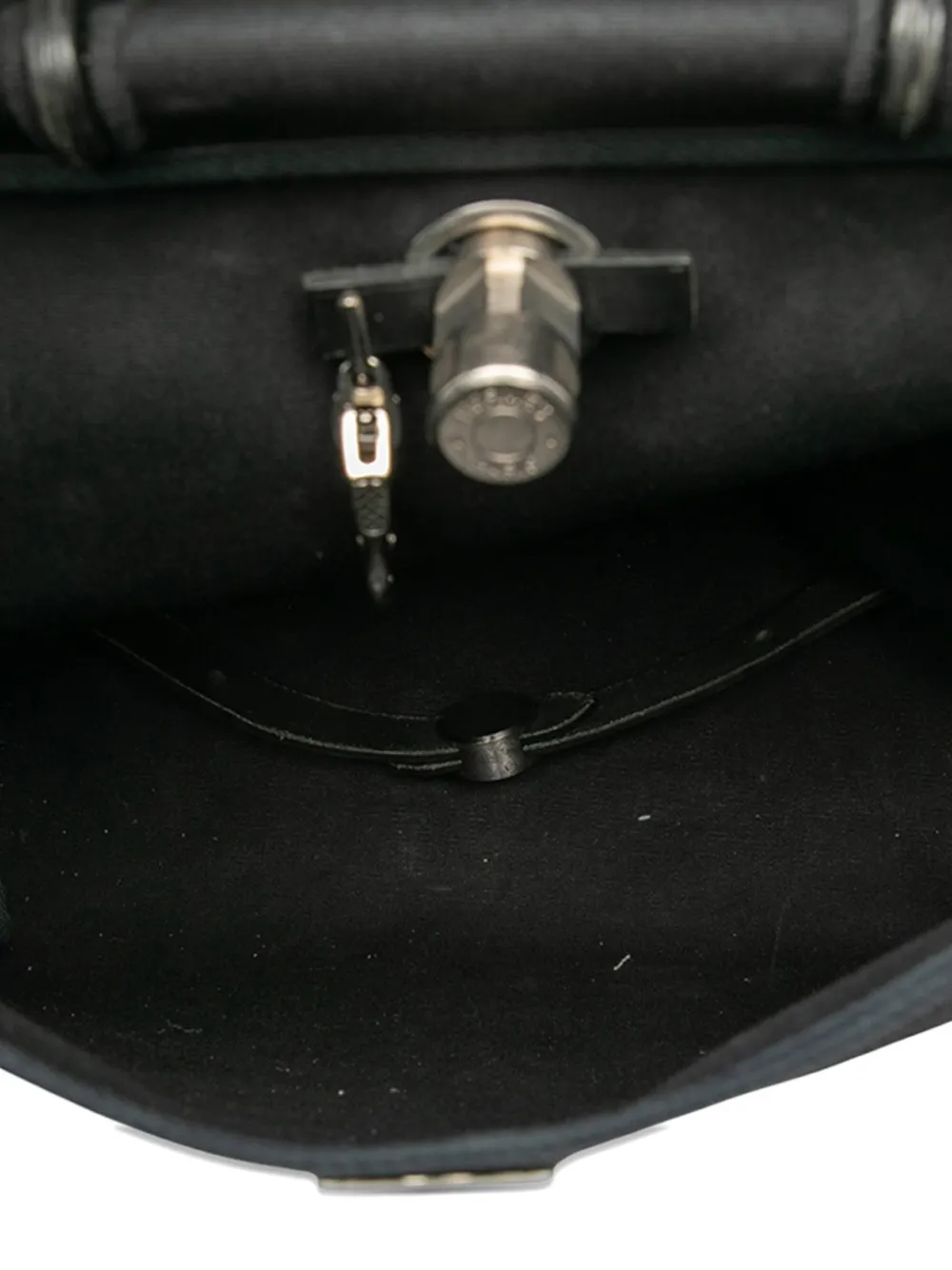 Pre-owned Hermes 2010 Toile Herbag Gm Backpack In Black