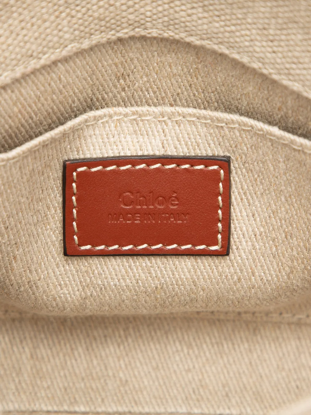 CHLOÉ Pre-owned 2010-2025 Mini Canvas Woody Satchel In Brown