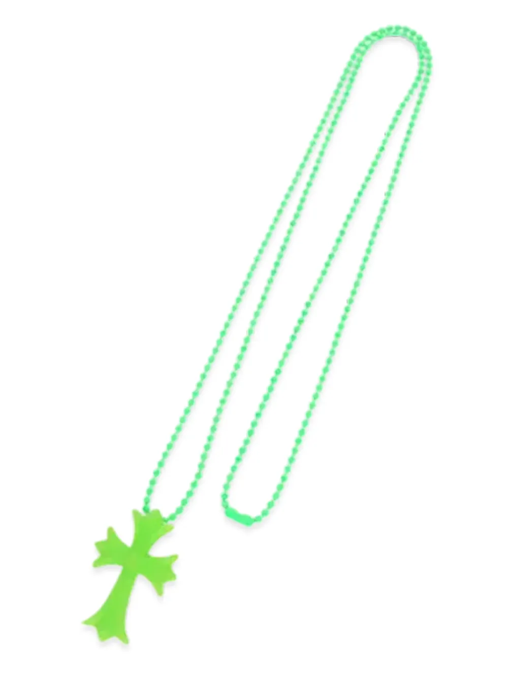 Chrome Hearts petit collier Cross | vert | Image 1