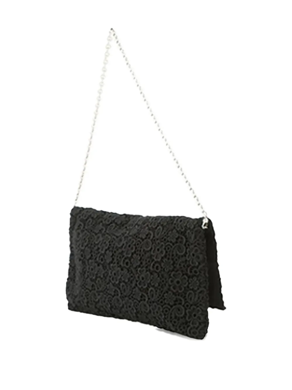 FERRAGAMO Pre-owned 20th Century Lace Vara Flap Crossbody Bag In Black