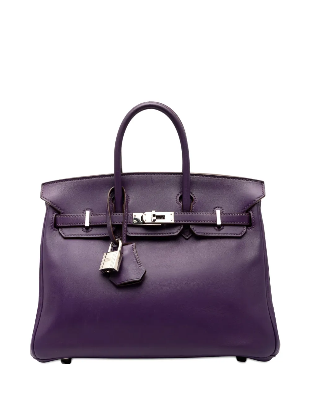 Hermès Pre-Owned 2010 Swift Birkin Retourne 25 handbag | Purple | Image 1