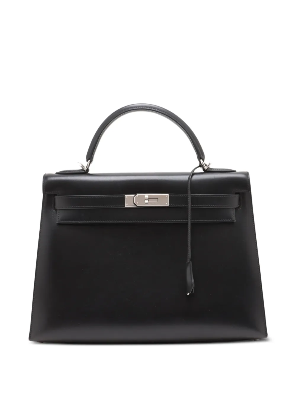 Hermès Pre-Owned 2001 Box Calf Kelly II Sellier 32 satchel - Nero