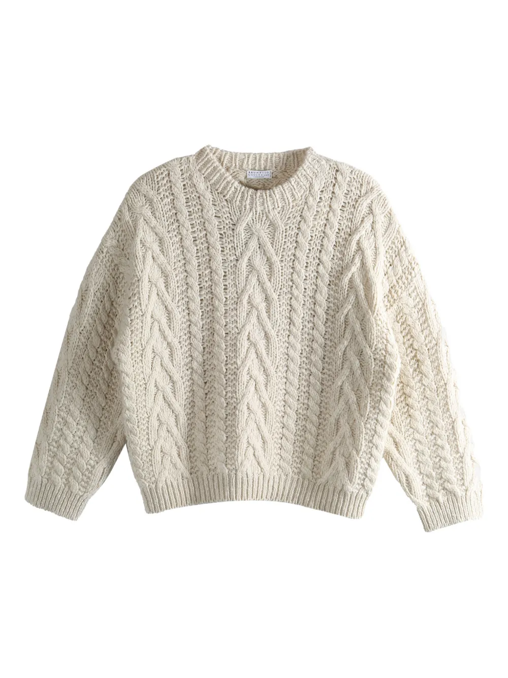 Brunello Cucinelli cable-knit sweater - Toni neutri