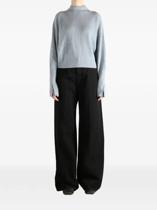 Brunello Cucinelli mock-neck Sweater | Blue | FARFETCH ZA