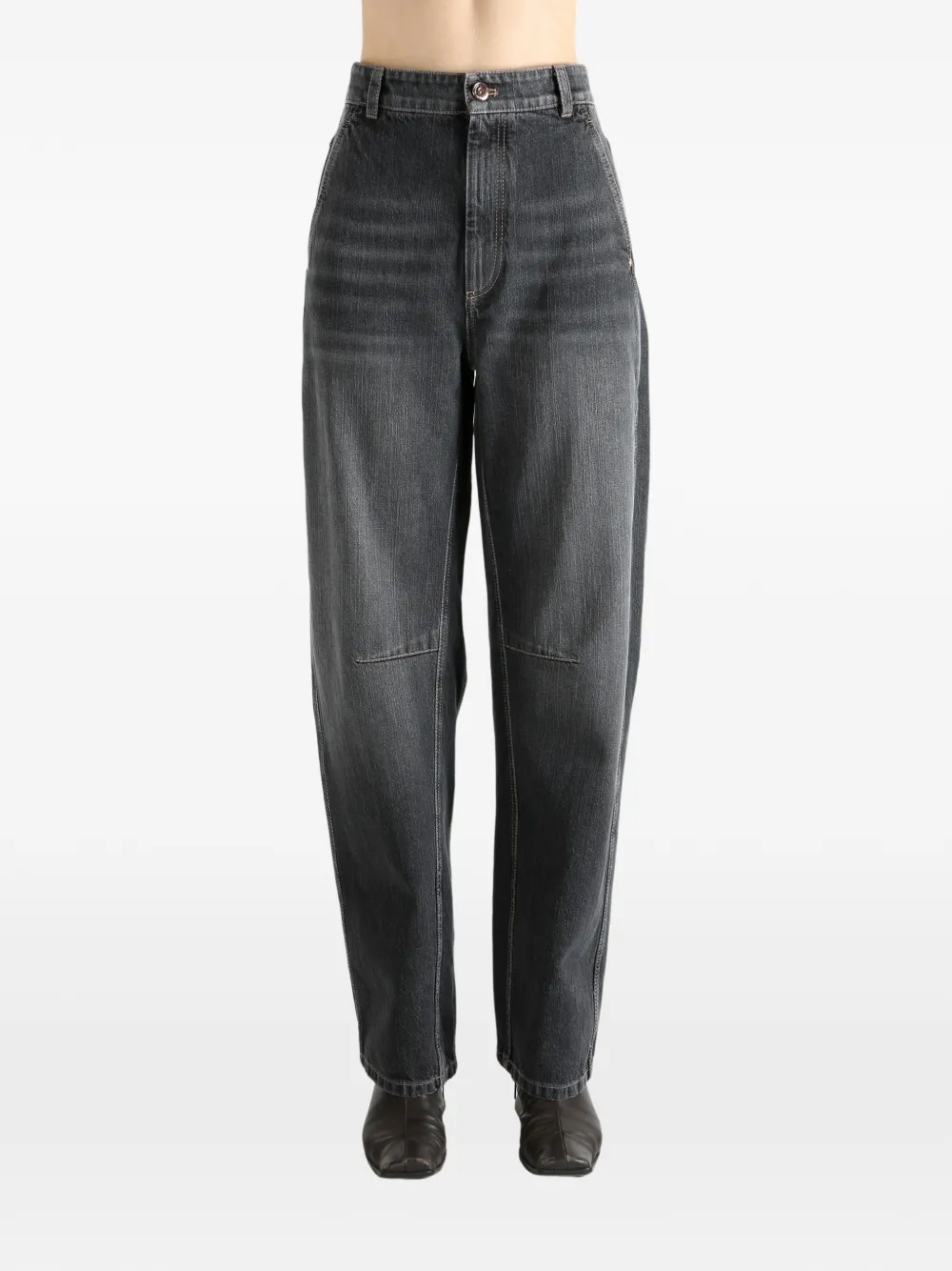 Brunello Cucinelli button-fastening jeans | Tapered Jeans | Image 2