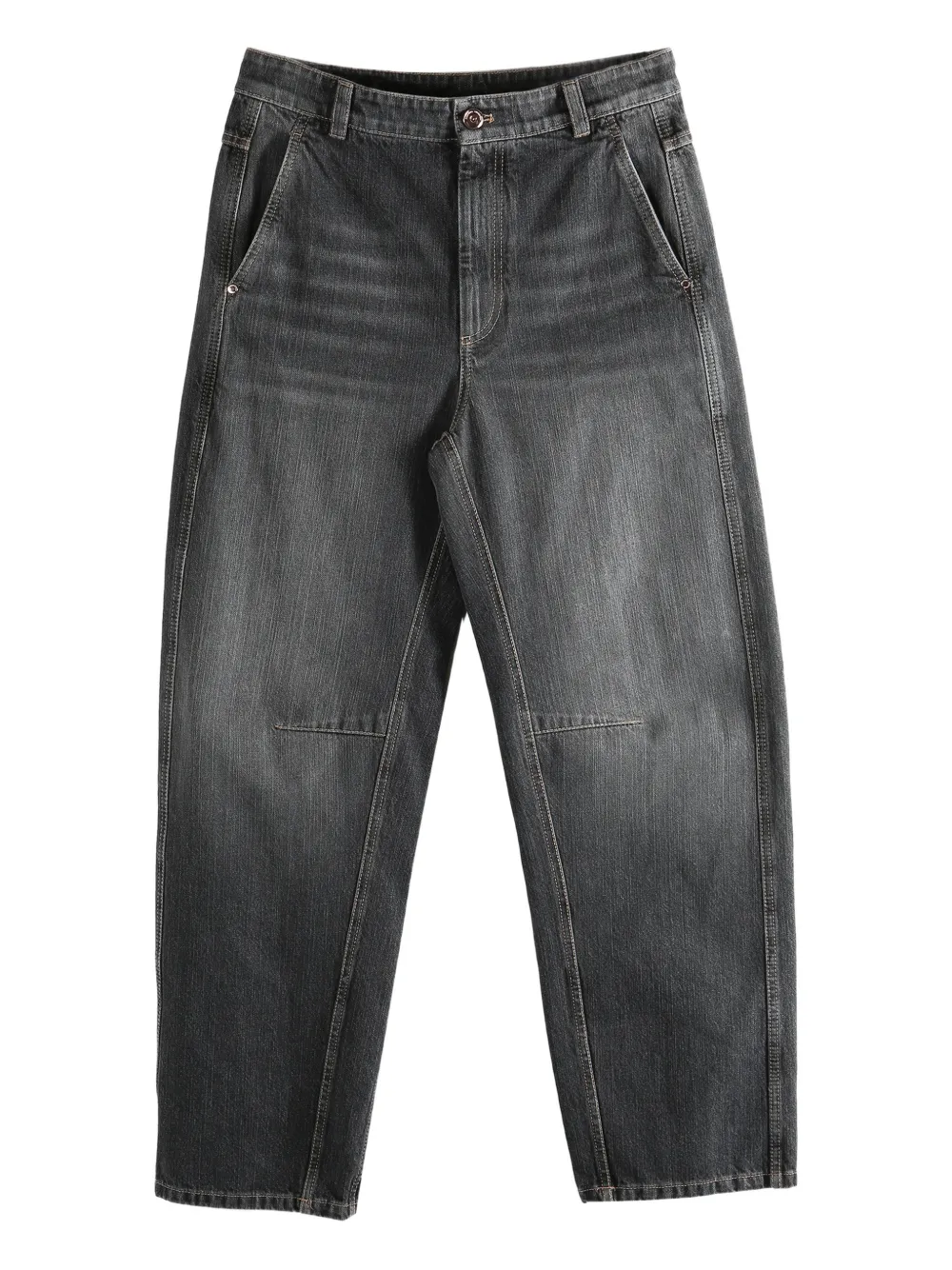 Brunello Cucinelli button-fastening jeans | Black | Image 1