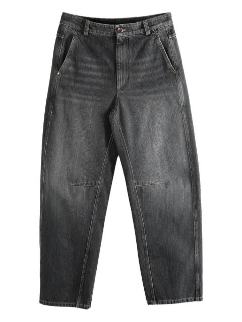 Brunello Cucinelli button-fastening jeans
