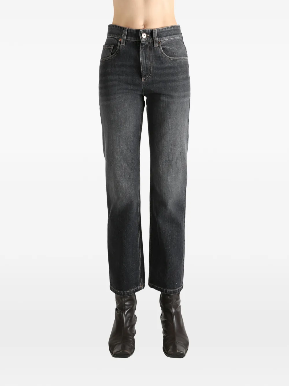 Brunello Cucinelli five-pocket jeans - Zwart