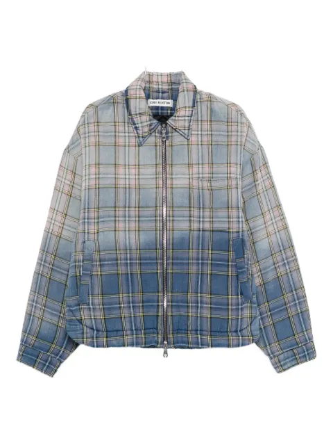 COLE BUXTON tartan-pattern zip-fastening jacket