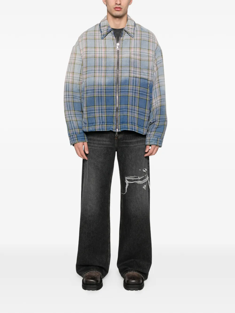 COLE BUXTON tartan-pattern zip-fastening jacket | Lightweight Jackets | Image 2