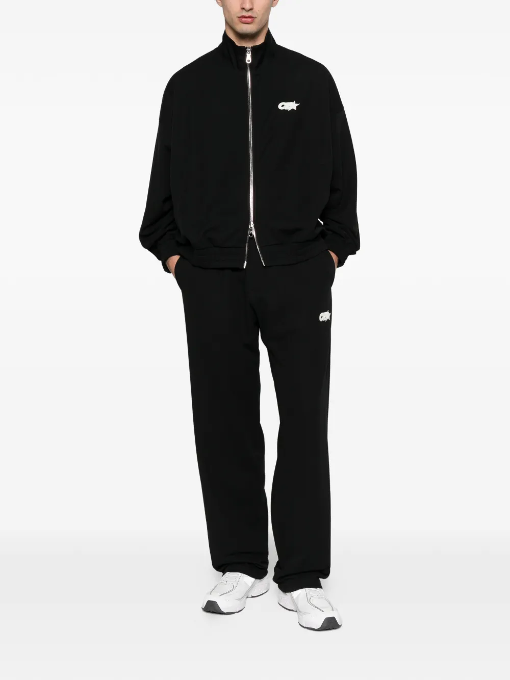 COLE BUXTON logo-detail track pants - Zwart