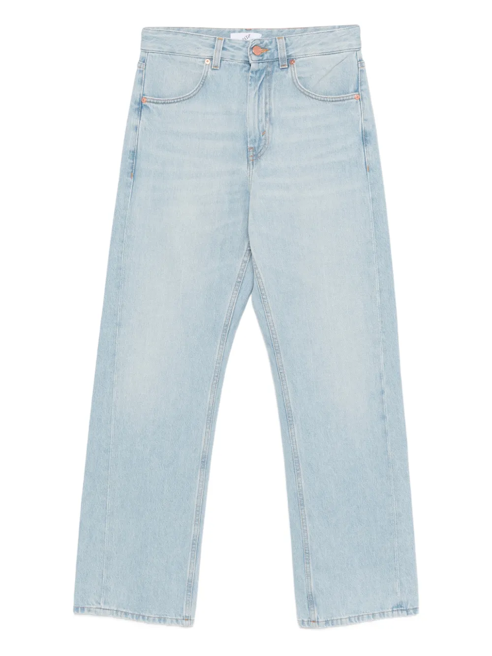 Bite Studios Button-up Straight Jeans In Blue