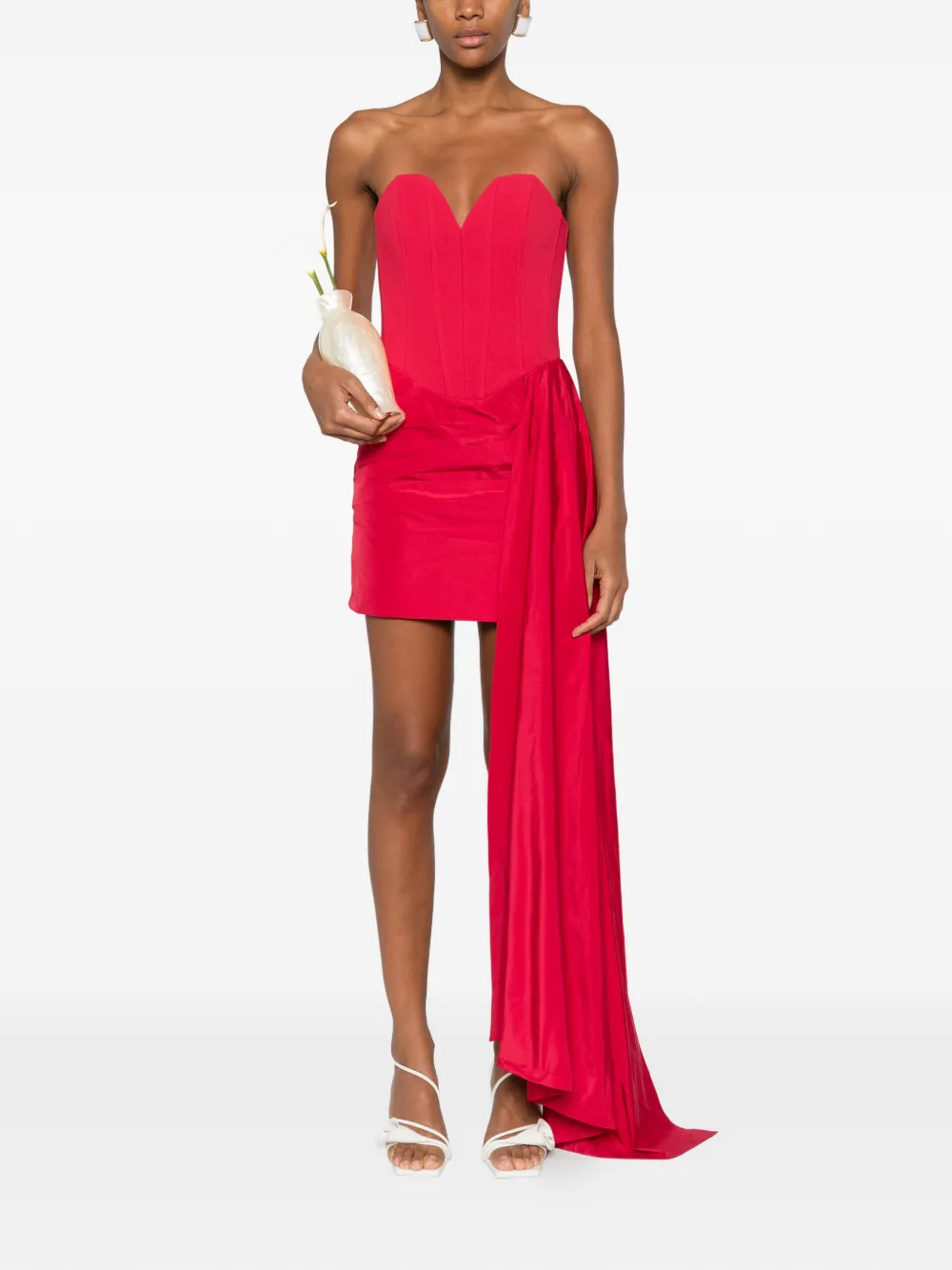 Rebecca Vallance Zarya bustier mini dress - Rood