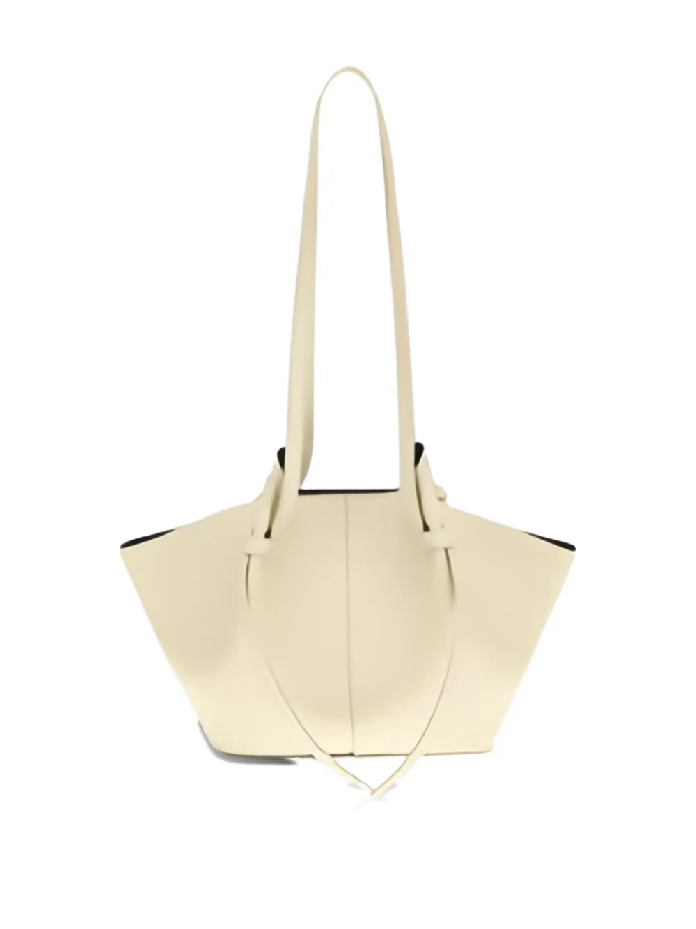 Yuzefi large Mochi leather shoulder bag - Beige