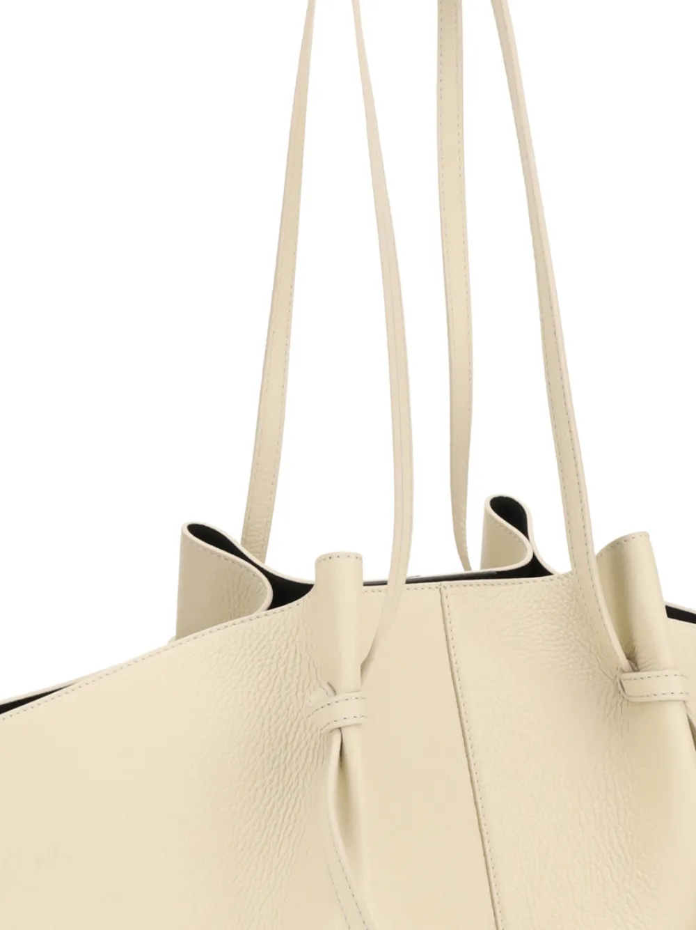  Yuzefi Large Mochi Leather Shoulder Bag - Neutrals 