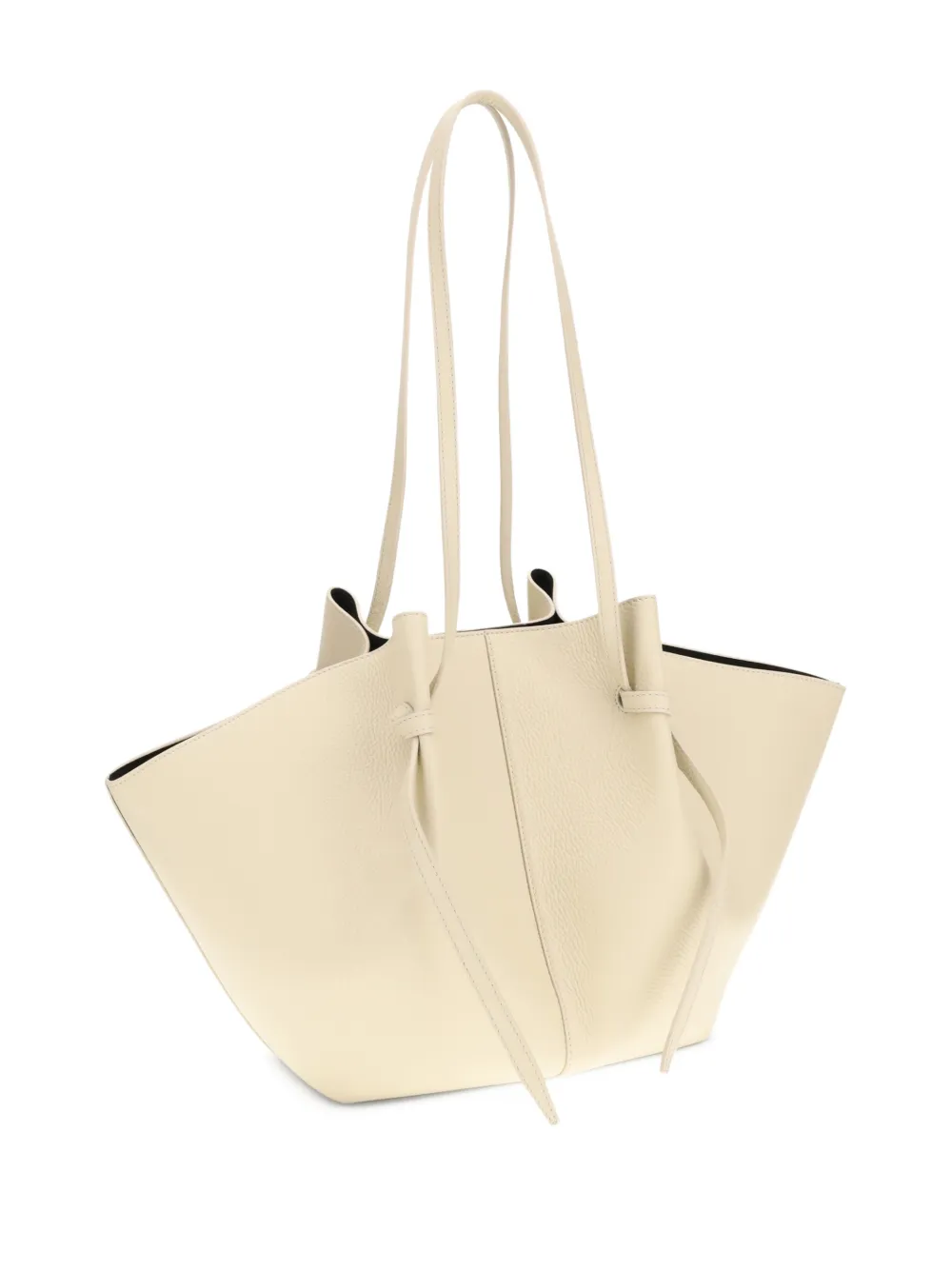 Yuzefi large Mochi leather shoulder bag - Beige