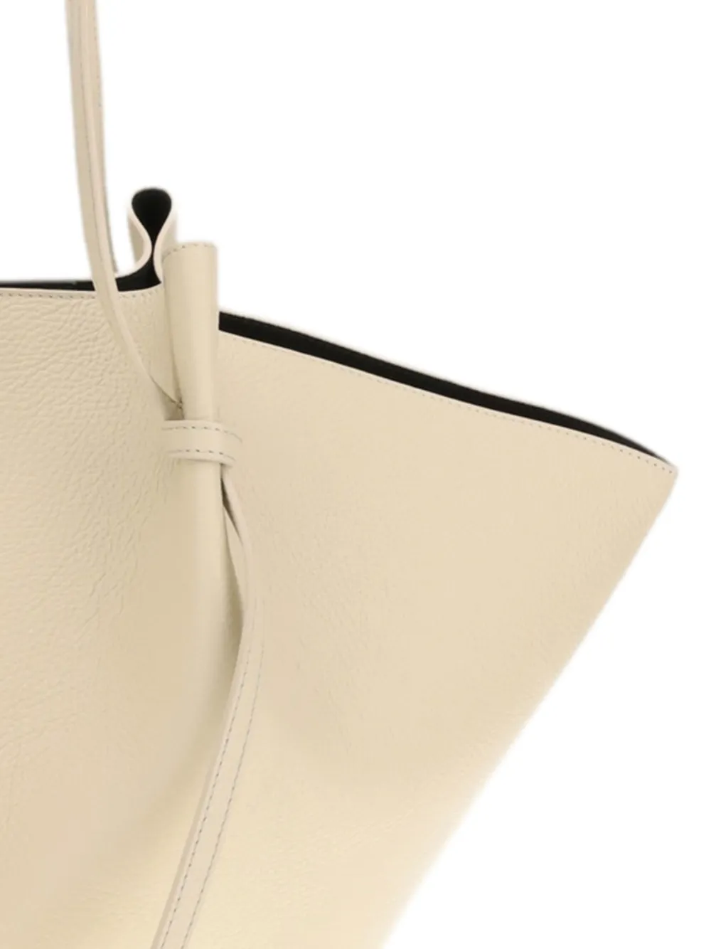 Yuzefi Mochi grote leren schoudertas Beige
