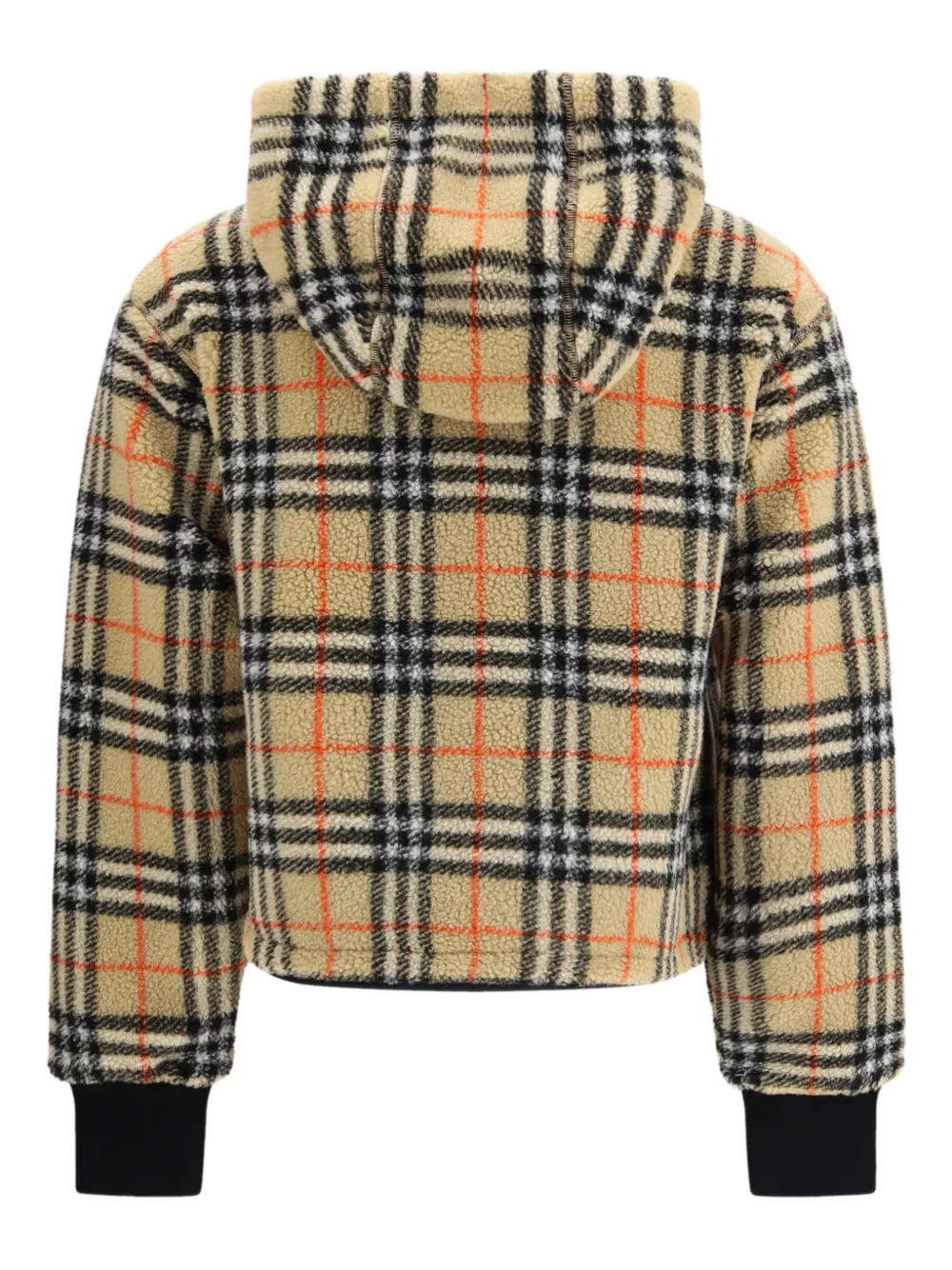  Burberry Hooded Check-pattern Jacket - Neutrals 