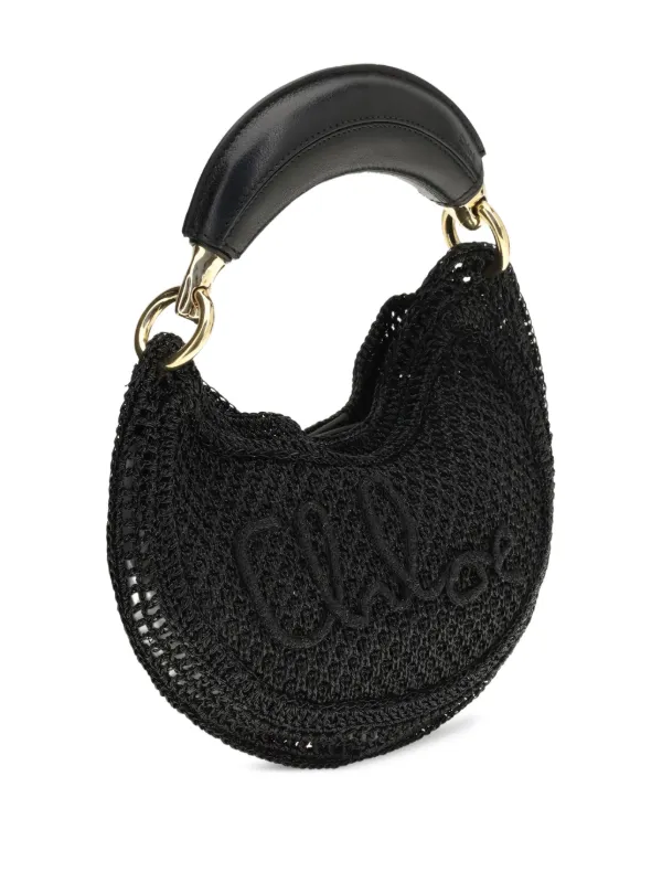 Chloé Summer Banana ラフィア バッグ ミニ | ブラック | FARFETCH JP