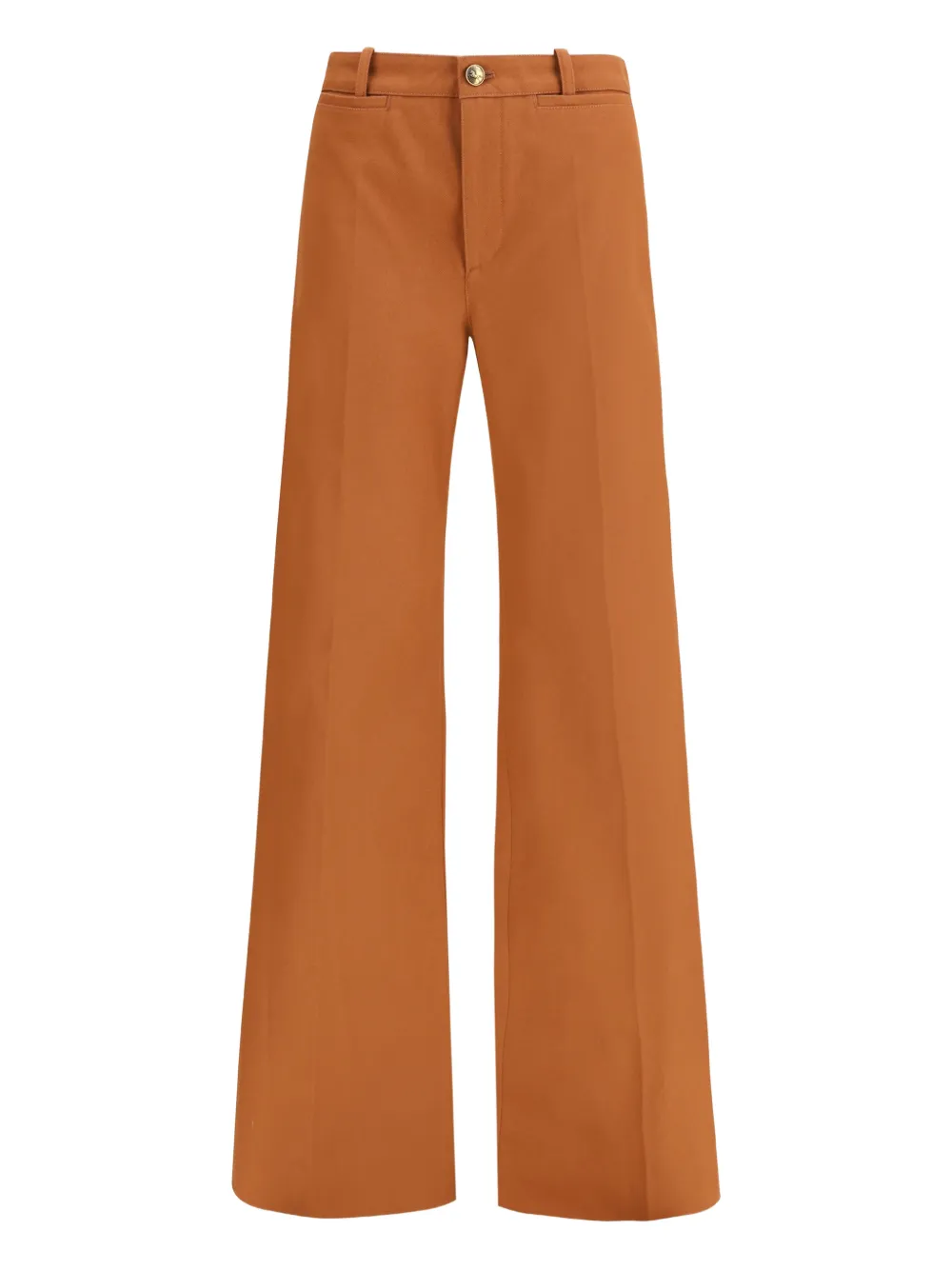 Chloé Welt-pocket Trousers In Brown