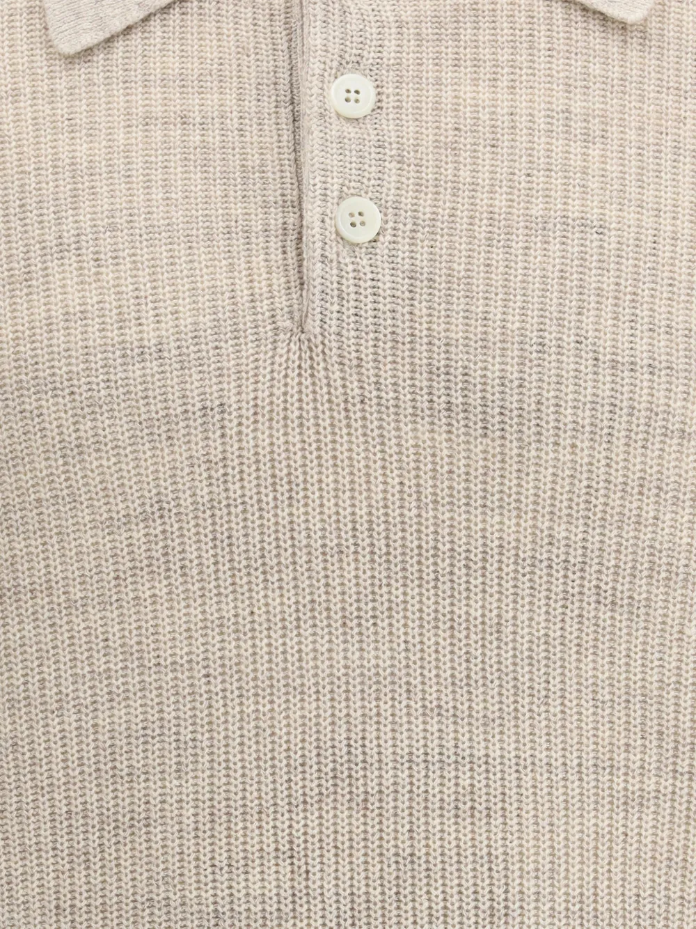 Brunello Cucinelli Short-sleeve Knitted Polo Shirt - Neutrals 