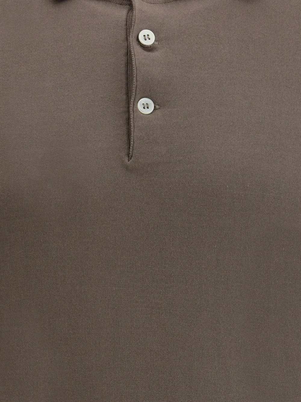 Brunello Cucinelli Poloshirt met korte mouwen Bruin