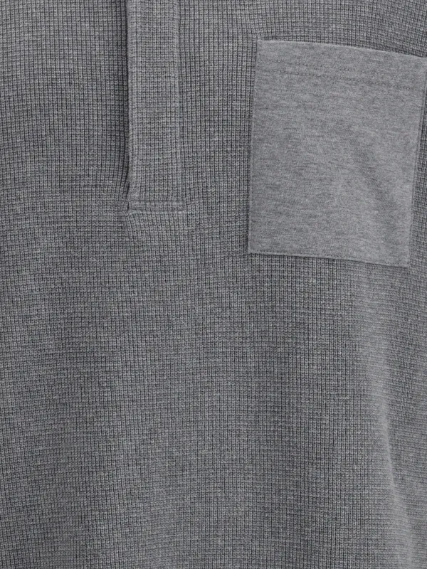 Thom Browne パッチポケット ポロシャツ | グレー | FARFETCH JP