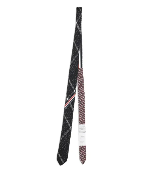 Thom Browne plaid-jacquard tie