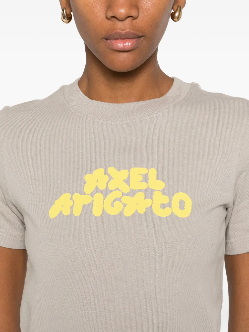 Axel Arigato T-shirt met logoprint Grijs