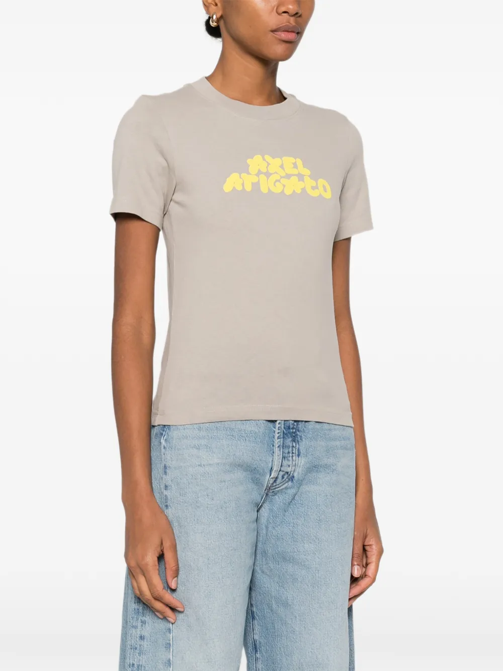 Axel Arigato T-shirt met logoprint Grijs