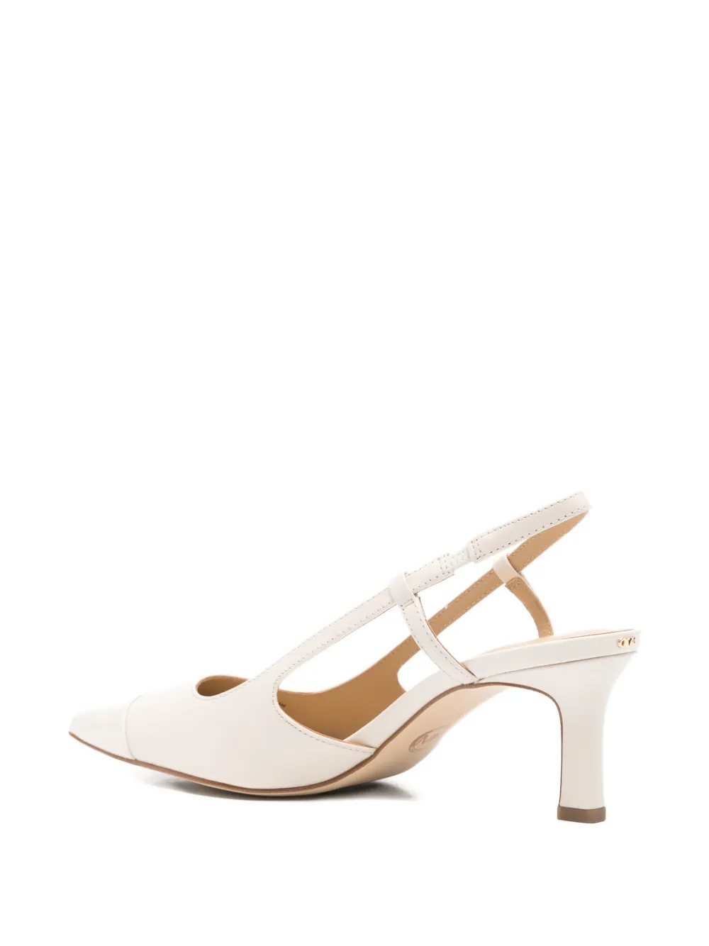 Michael Kors slingback-strap leather pumps Beige